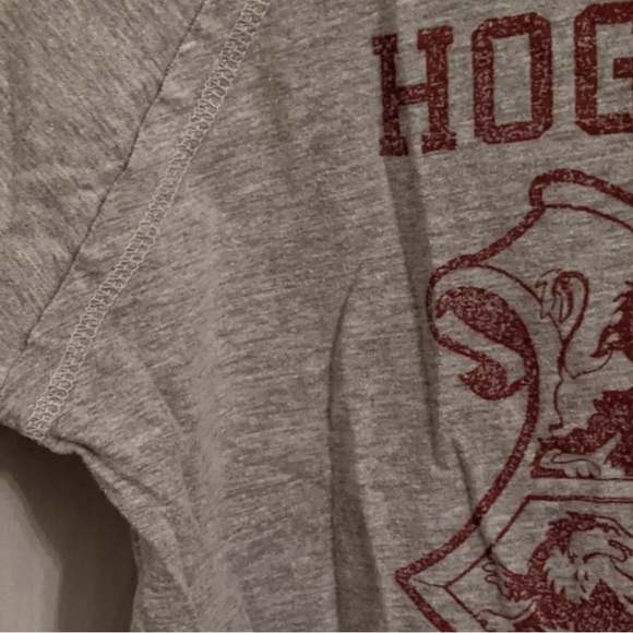 Hogwarts Alumni Harry Potter T-Shirt Heather Grey Top M Y2K preppy varsity house - Picture 5 of 6